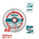 9¼-inch-40t-tct-saw-blade-set-of-2pcs-235mm-tungsten-carbide-tipped-total-tac2316252_01.jpg