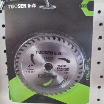 Tuosen Circular Saw Blade for Wood - 4inch, 40 Teeth Tungsten Carbide Tipped