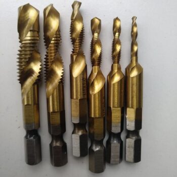 Combination Drill Bit/Tap Set - 6pc, Hex Shank