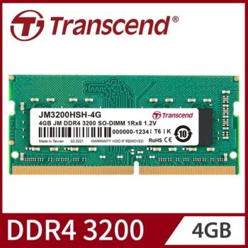 DDR4-3200 Unbuffered SO-DIMM - Transcend JM3200HSH-4G Laptop RAM