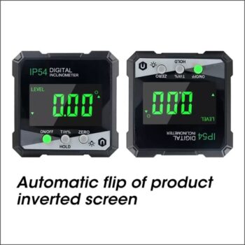 Pocket Digital Inclinometer, Angle Indicator - LCD display, Magnetic Base