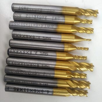 High-Speed Steel Square End Mill Set of 10Pieces
