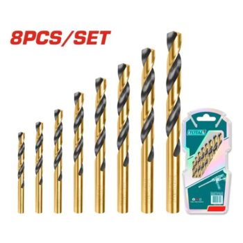 HSS Twist Drill Bit Set 8pcs - TOTAL TACSD0801
