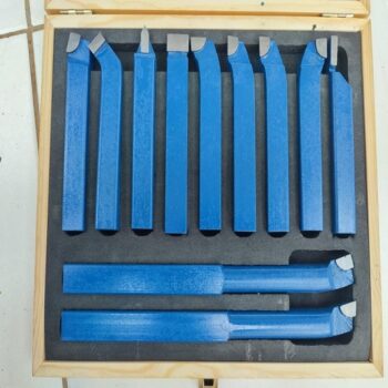 Metal Carbide Tip Lathe Cutting Tools Set - 11Pcs, 16x16mm
