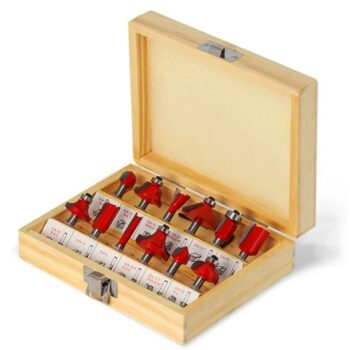 Router Bits - Set of 12pcs, 8mm Shank