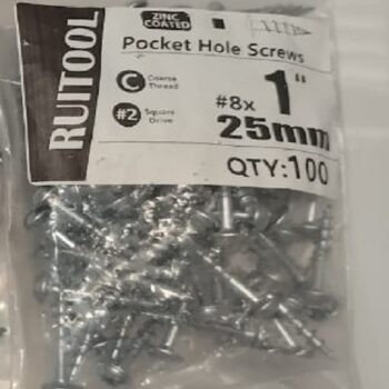 Ruitool 1 inch Pocket Hole Screws - 100pcs