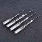 Square Hole Mortiser Drill Bits for Wood - Set of 4pieces