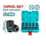 ½ inch DR. Impact Socket Set -10 Pcs- Total THISTD12101